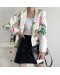 ELEGANT FLORAL FRUIT PRINT BLAZER